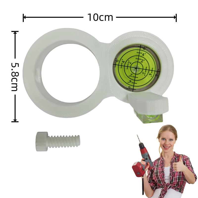 Workshop Layout Tools - Small Circular Bubble Level Drill Level,Precision,Portable,Measuring