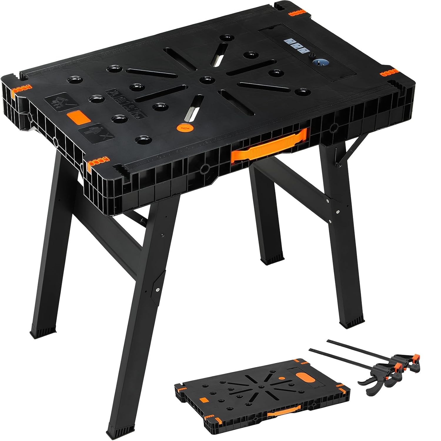 Workbench Portable Fold - Folding Work Bench with Clamps &