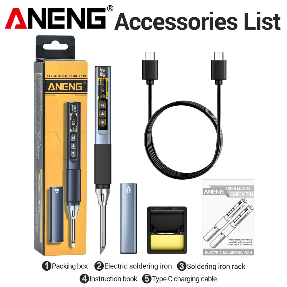 Tools Qc - Portable Digital Smart Soldering Iron test