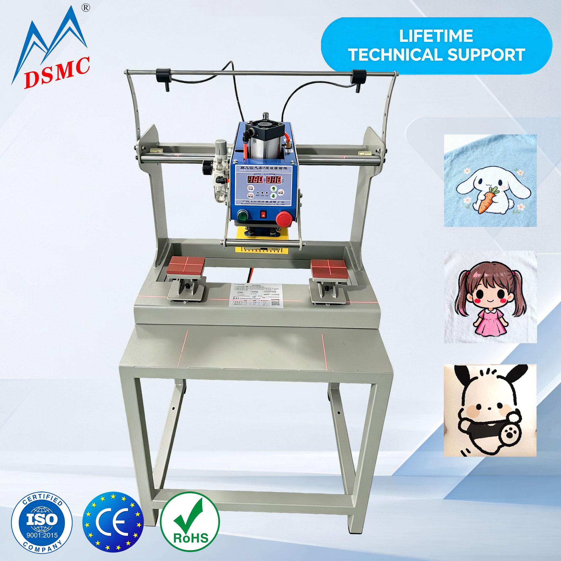 Workshop Tools Logo - Double Station Heat Press Machine 8x10cm
