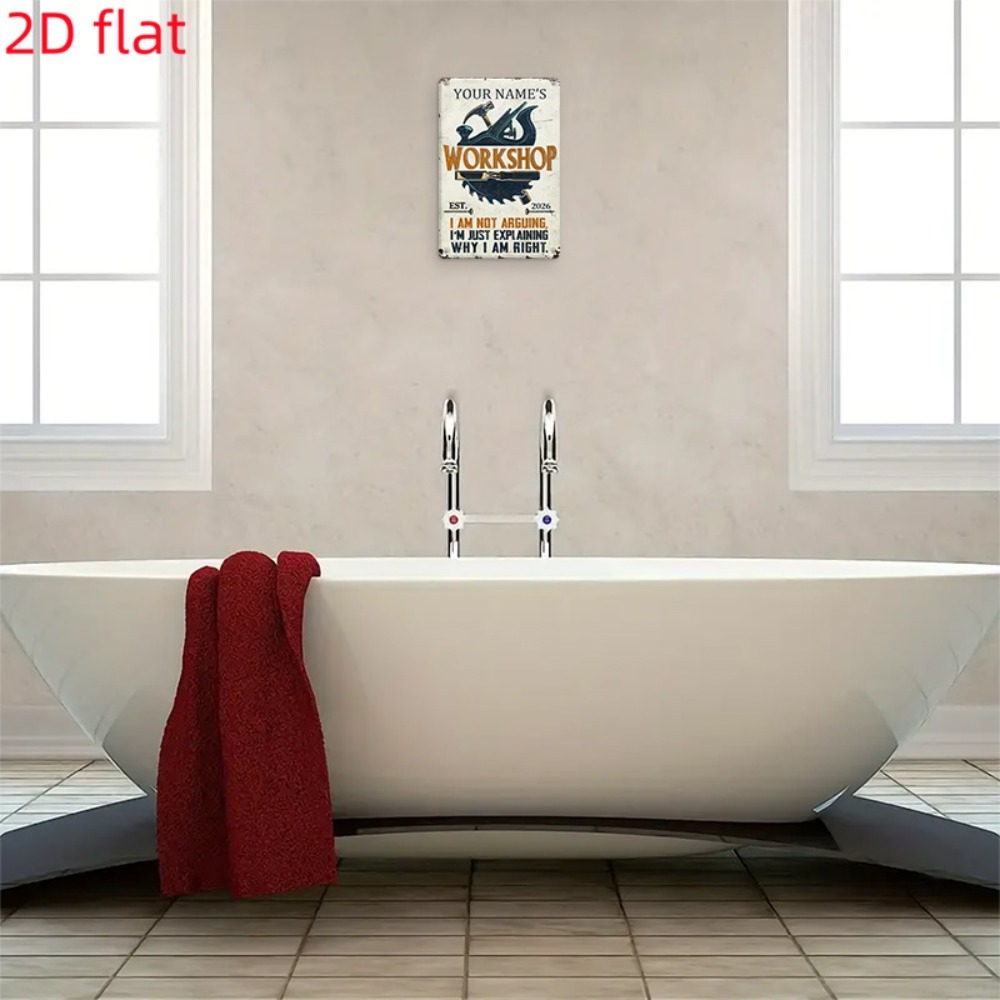 [2D Flat] 1pc Custom Name Work - Workshop Tools And Names recension och pris