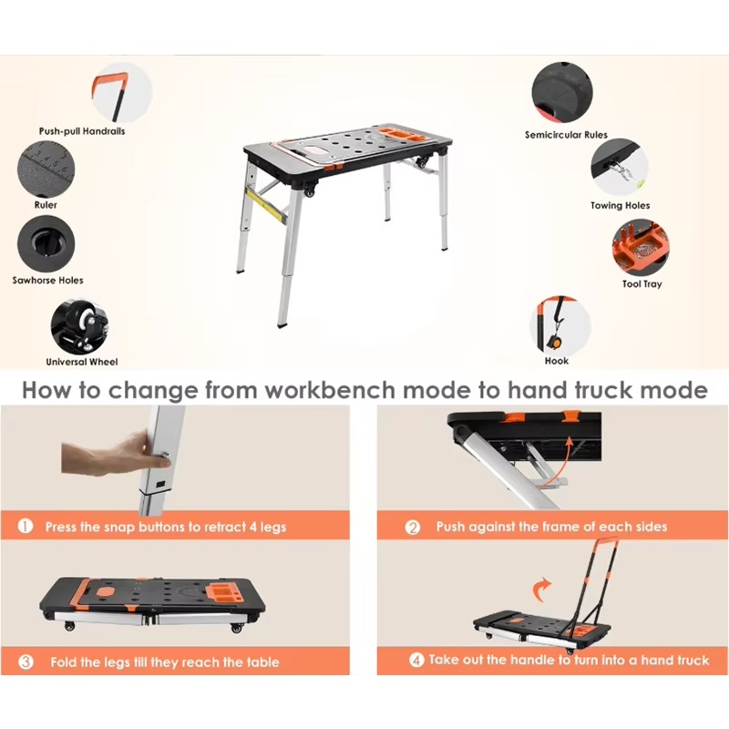 7-in-1 Multifunctional Folding - Workbench Portable Fold recension och pris