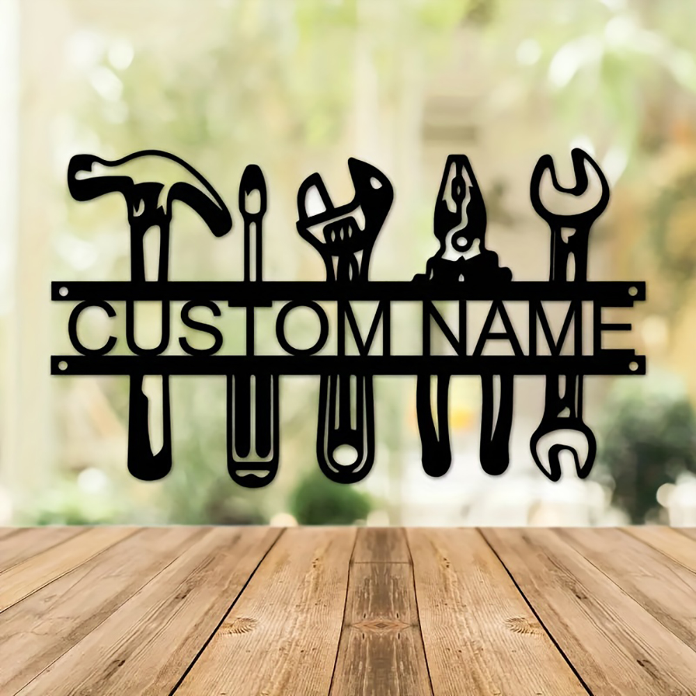 Customized Name Industrial Sty - Workshop Tools And Names recension och pris
