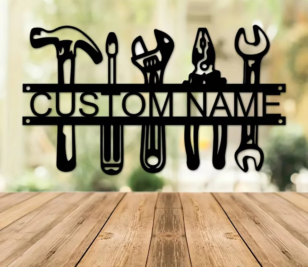 Customized Name Industrial Sty - Workshop Tools And Names recension och pris