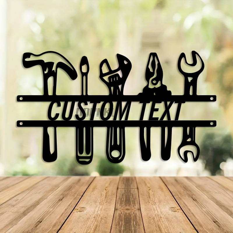 DIY Industrial Style Iron Wall - Workshop Tools And Names recension och pris