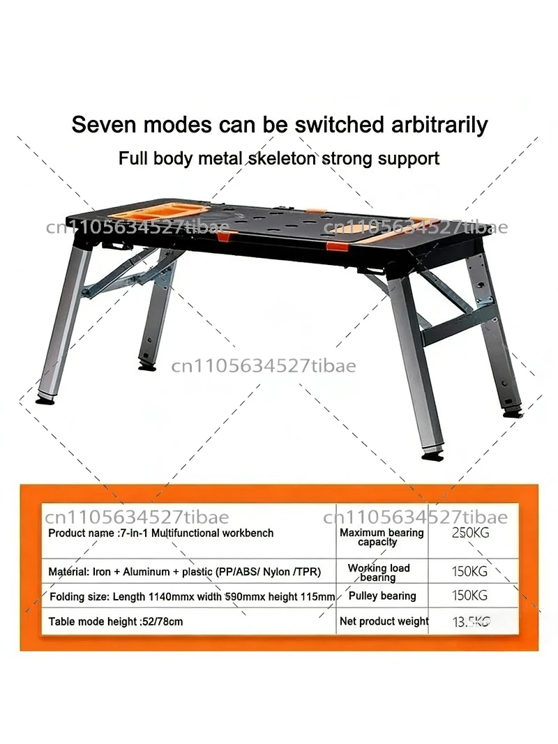 7-in-1 Portable Folding Workbe - Workbench Portable Fold recension och pris