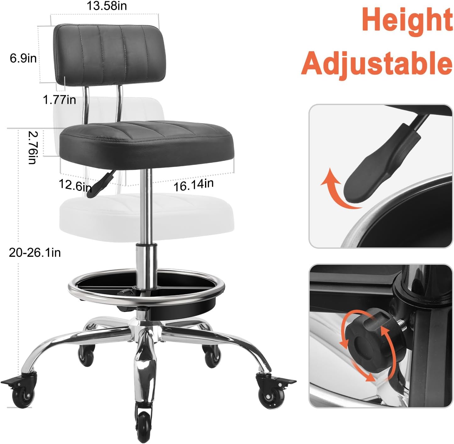 Garage Mechanic Stool With Bac - Tools In Mechanic Workshop recension och pris