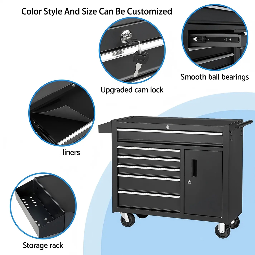 Tool Storage Cabinet 6-Drawer  - Workshop Tools Logo recension och pris