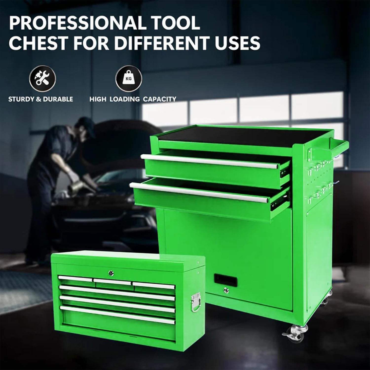 Rolling Tool Chest With Detach - Workshop Tools Box recension och pris