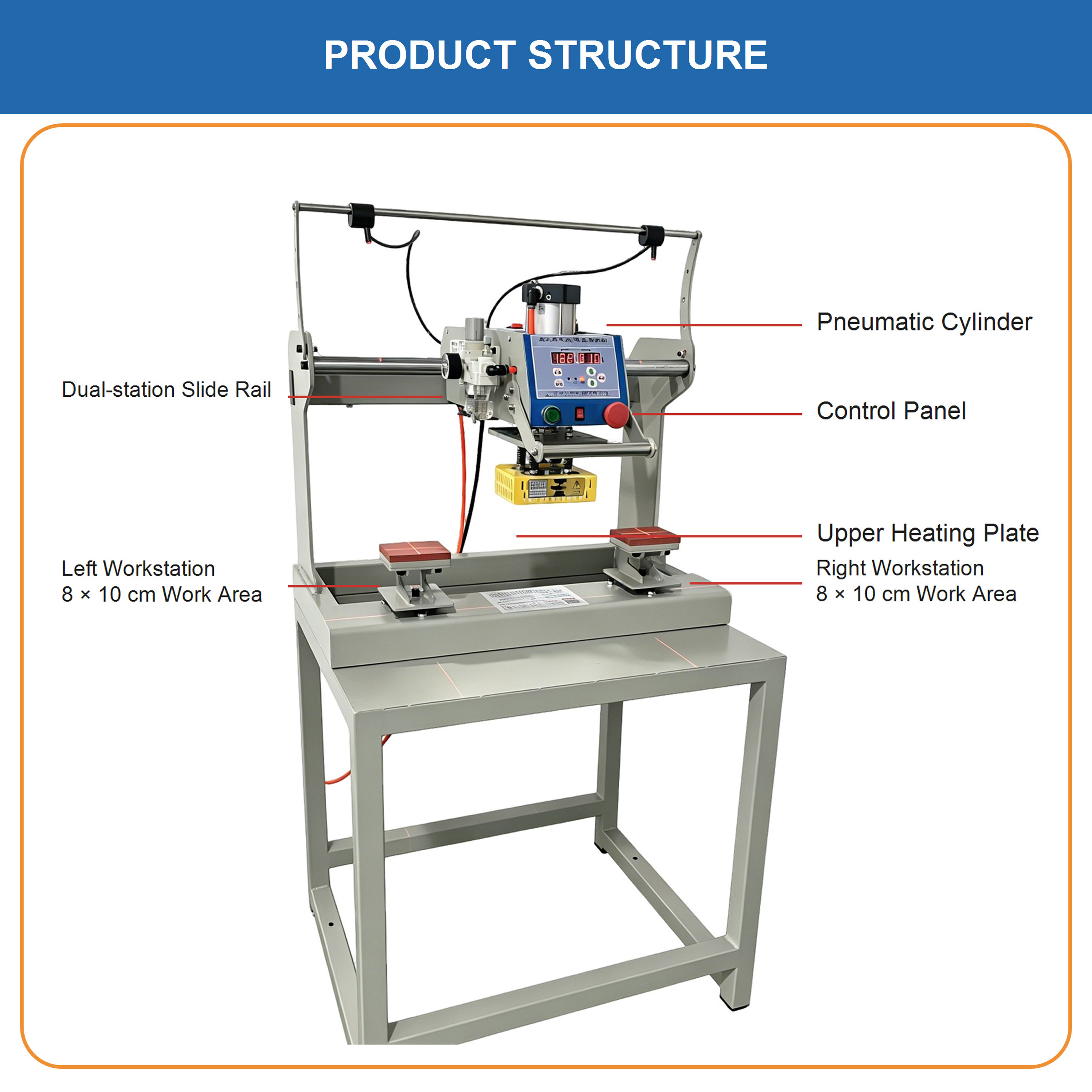 Double Station Heat Press Mach - Workshop Tools Logo recension och pris