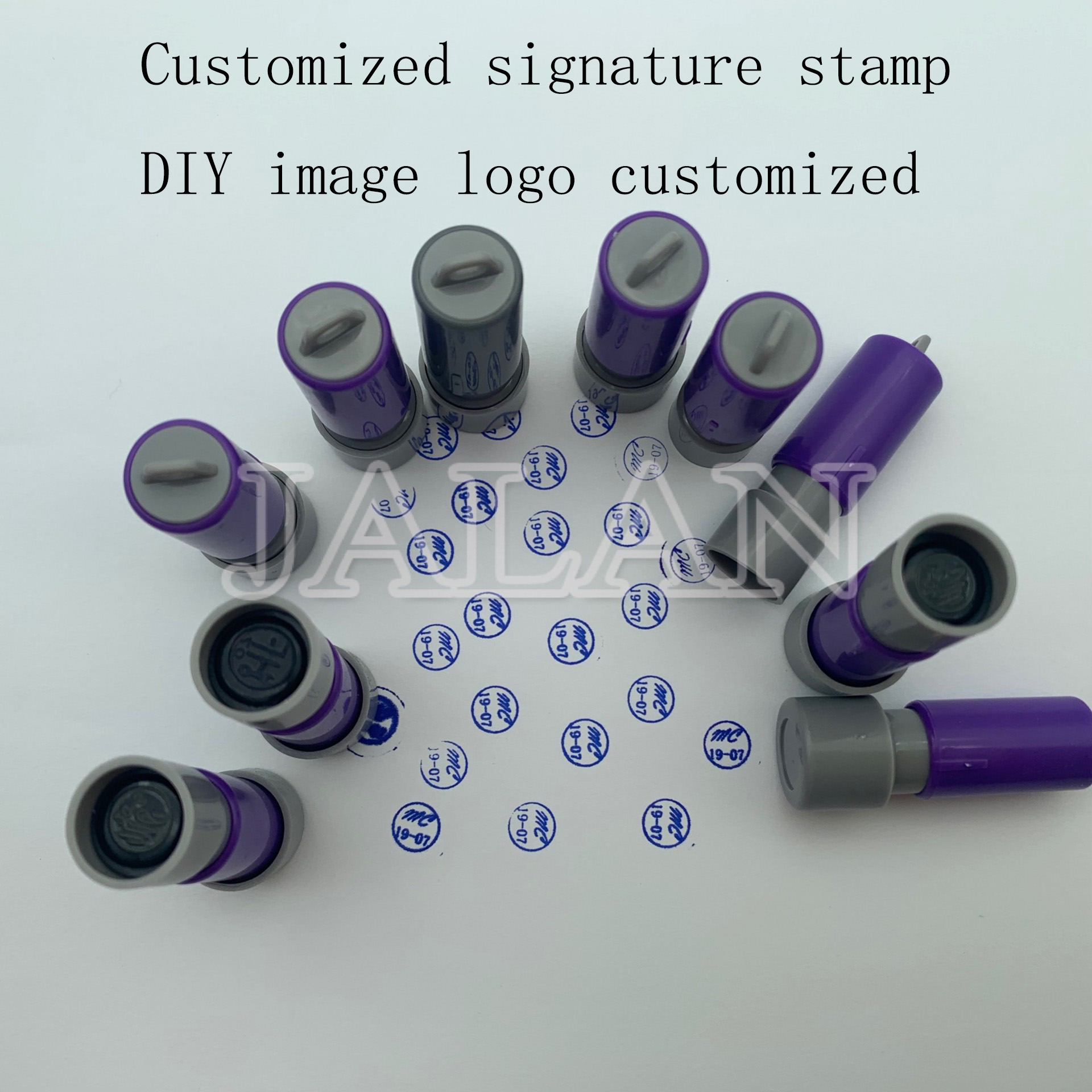 Customized signature stamp pri - Workshop Tools Logo recension och pris