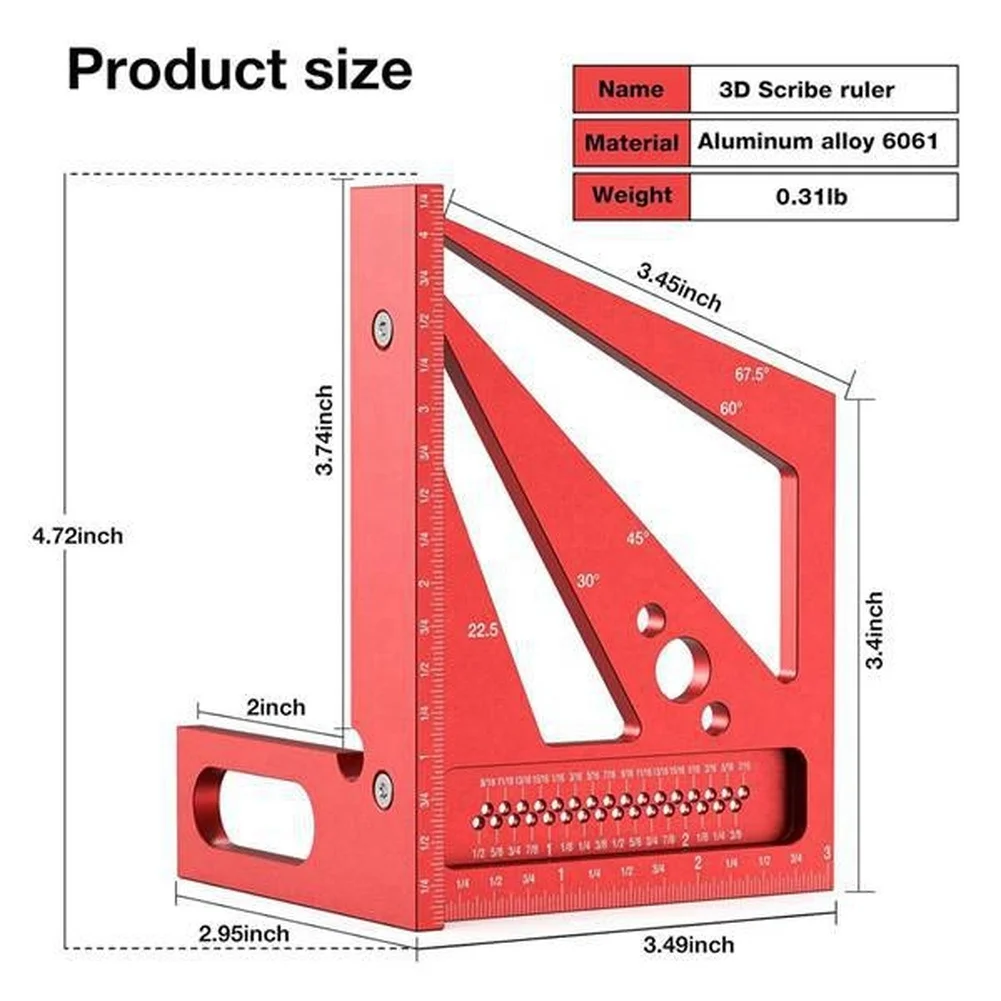 Red 3D Multi Angle Measuring R - Workshop Layout Tools recension och pris
