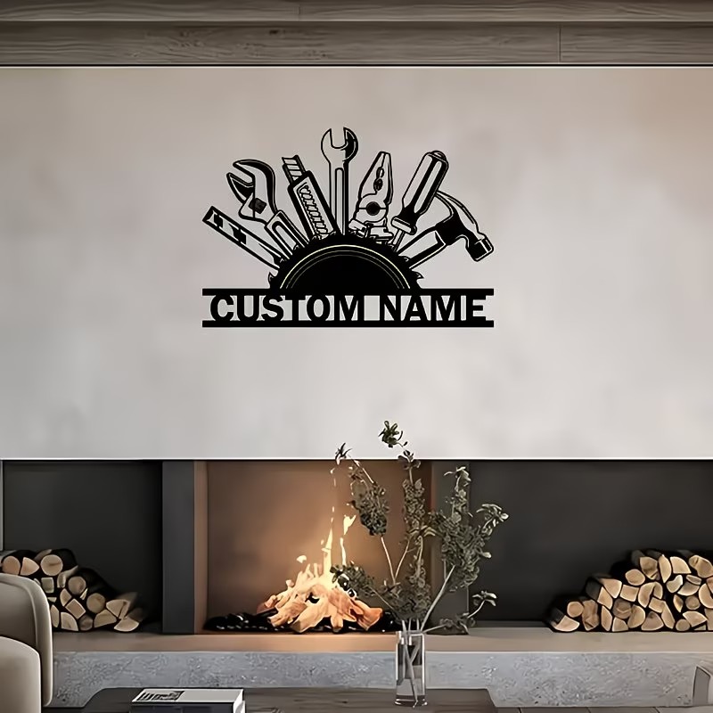 Custom Metal Tool Wall Art - P - Workshop Tools And Names recension och pris